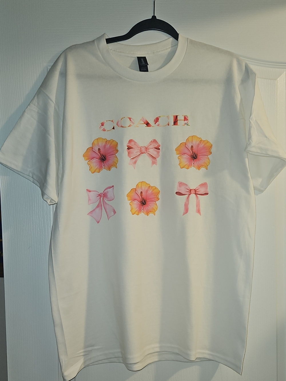 Graphic Shirt With Custom Coach Inspired Print New